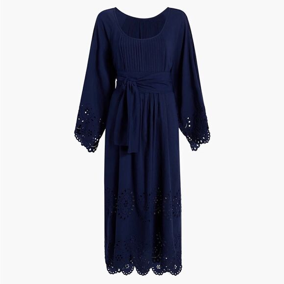 Hill House Linen Cora Midi Dress NWT - Picture 5 of 12